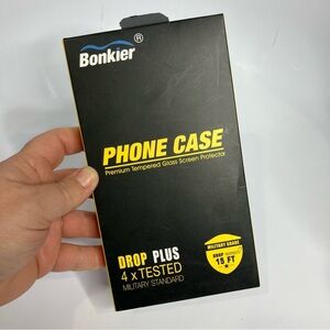 Bonkier phone case for Google pixel 9 pro XL red new‎ in box tempered glass